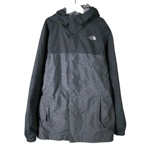 The North Face Charcoal Grey Black Hooded Jacket 3 In 1 Shell & Red Spring